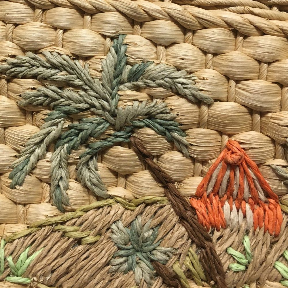 VINTAGE FOSSIL BASKET BAG - Picture 8 of 8